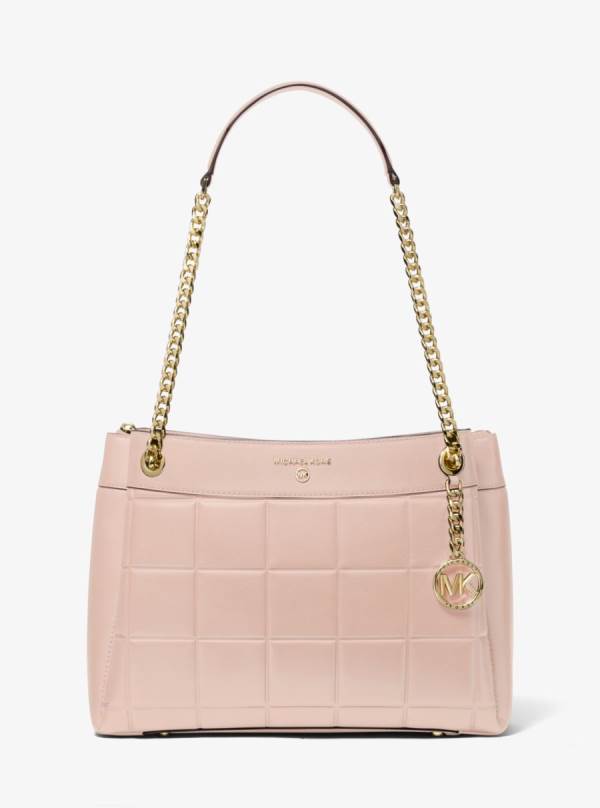 Damske Taška Cez Rameno Michael Kors Susan Medium Quilted Leather Ruzove - Kabelky Michael Kors Lacne | RZKTC-7021